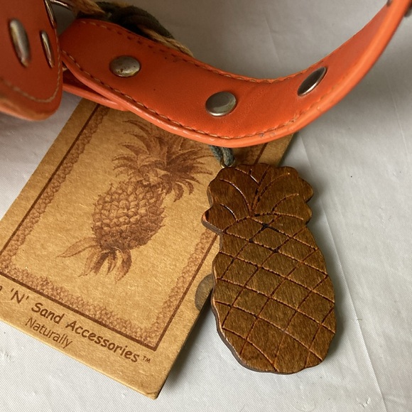 Sun n Sand NWT straw and orange handbag. - Picture 8 of 8